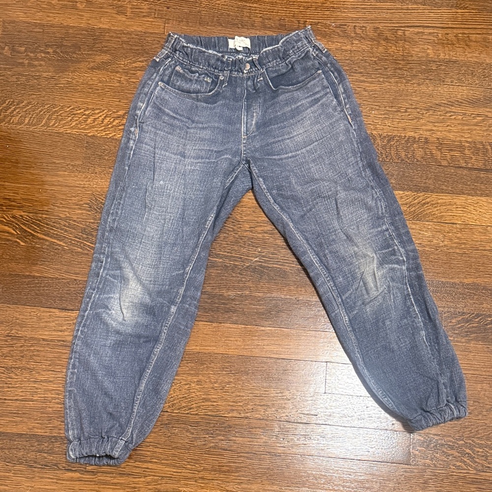 rag & bone Washed Blue Denim Jogger Jeans